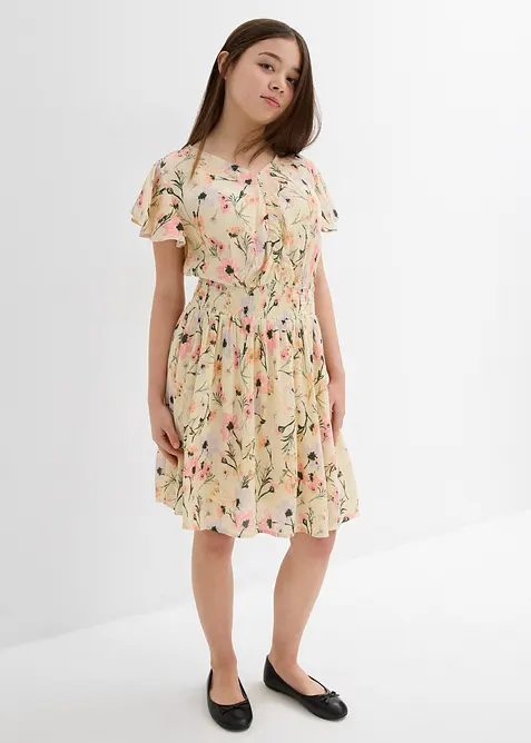 Minikl&auml;nning i f&ouml;ljsam viskos f&ouml;r barn, bonprix