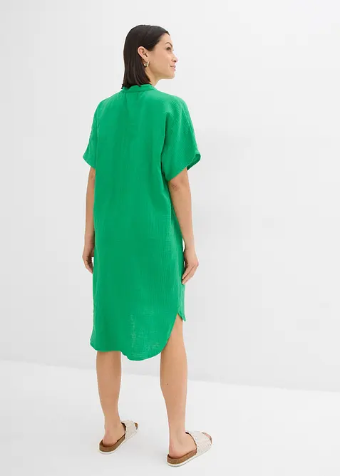 Skjorklänning av ren bomull, bonprix