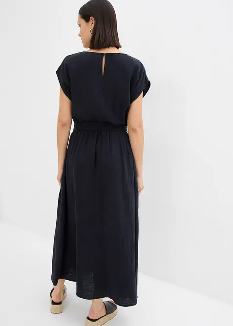 Klänning i midilängd av ren bomull, bonprix