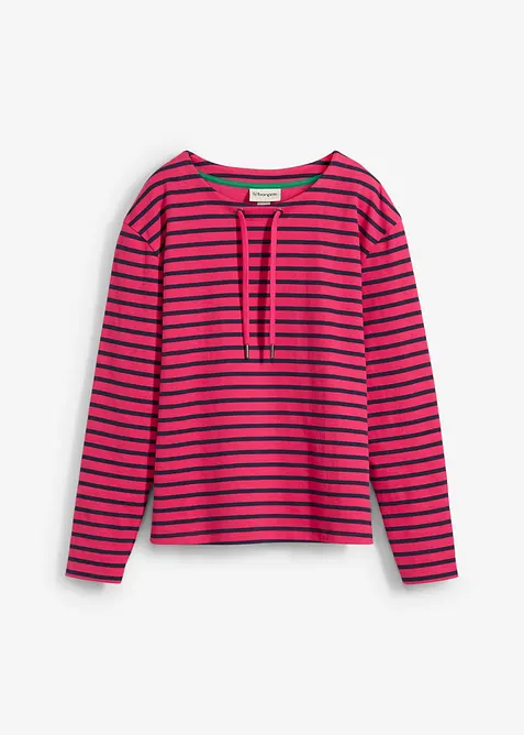 Sweatshirt av material med struktur, bonprix