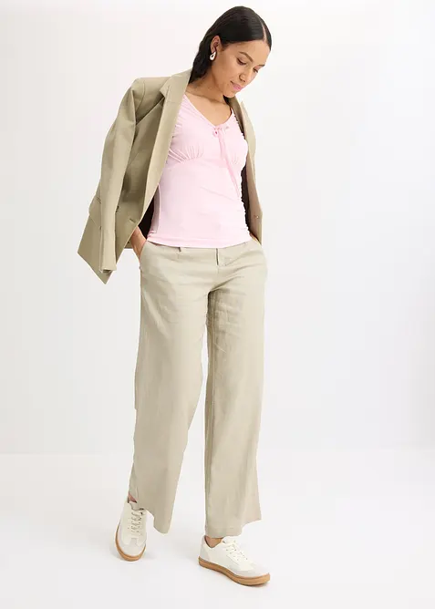 Topp med rynkning, bonprix