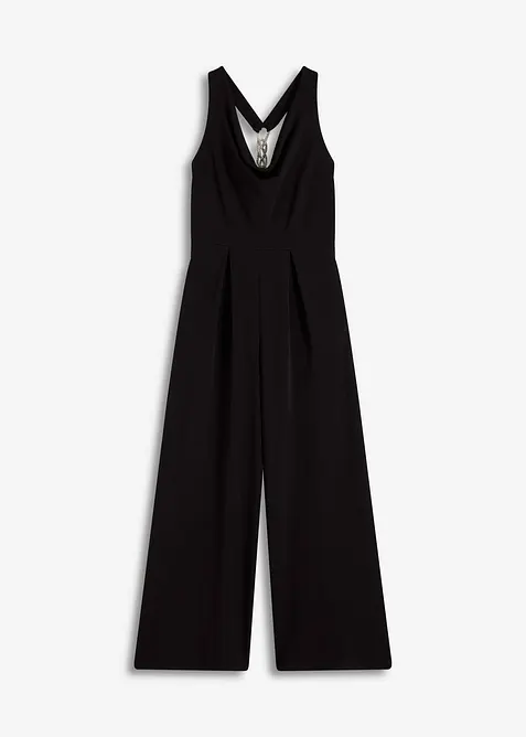 Jumpsuit med draperad ringning, bonprix