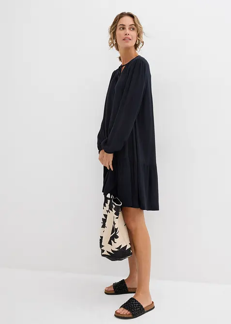 Tunikaklänning i böljande viskos, bonprix