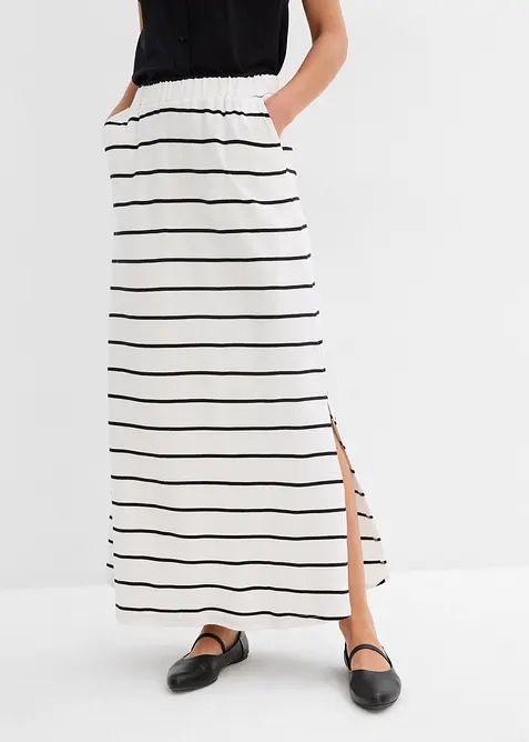 Maxikjol av ren bomull, bonprix