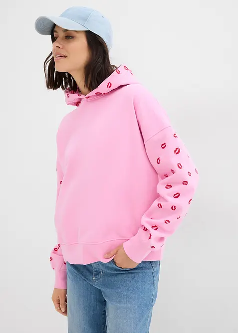 Oversizehoodie av ren ekologisk bomull, bonprix