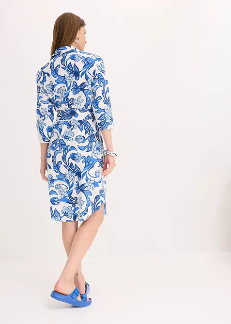 Skjortklänning av bomullsmix, bonprix