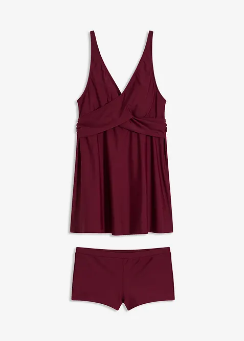 Lång tankini (2 delar) med V-ringning, bonprix