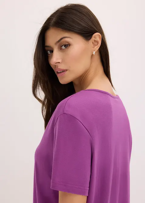 Pyjamas med shorts i mjuk bomull och viskos, bonprix