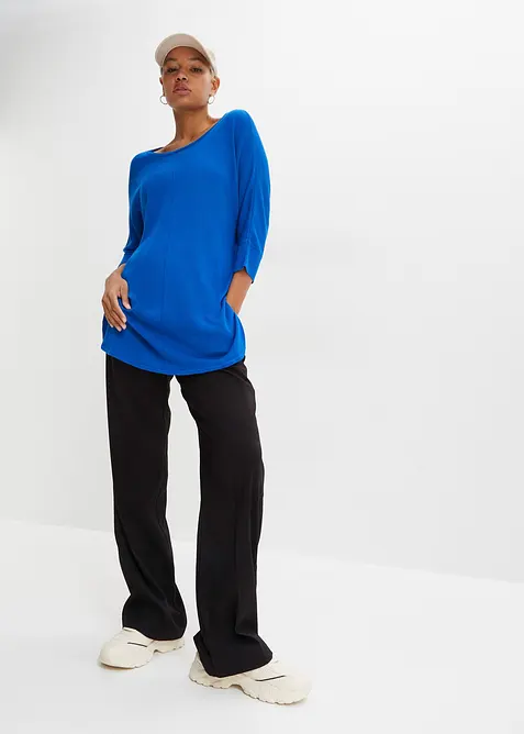 Finstickad tröja med 3/4-ärm, bonprix