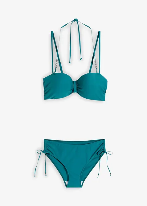 Bygelbikini (2 delar) med extra halterneck-band, bonprix