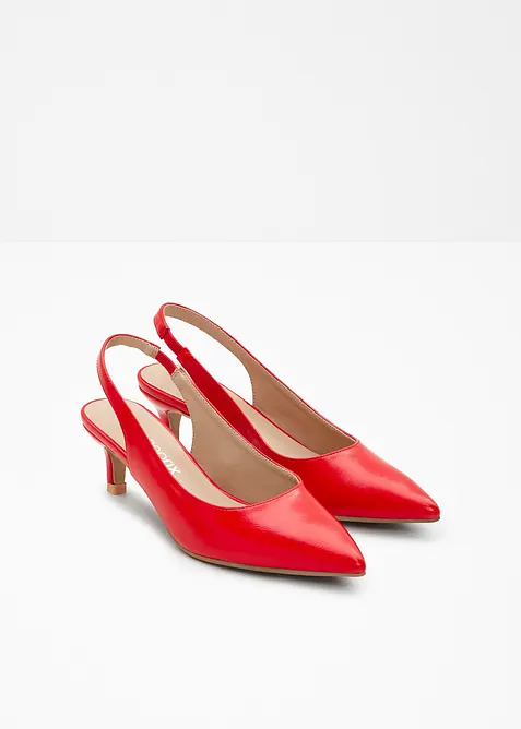 Slingbackpumps med smal klack, bonprix