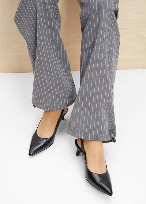 Slingbackpumps med smal klack, bonprix