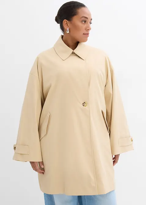 Trenchcoat i A-linjemodell, bonprix