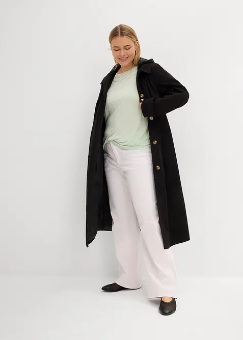 Lång topp i mjuk viskos, bonprix