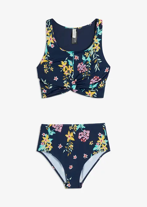 Bikini med BH-topp och omlottlook (2 delar), bonprix