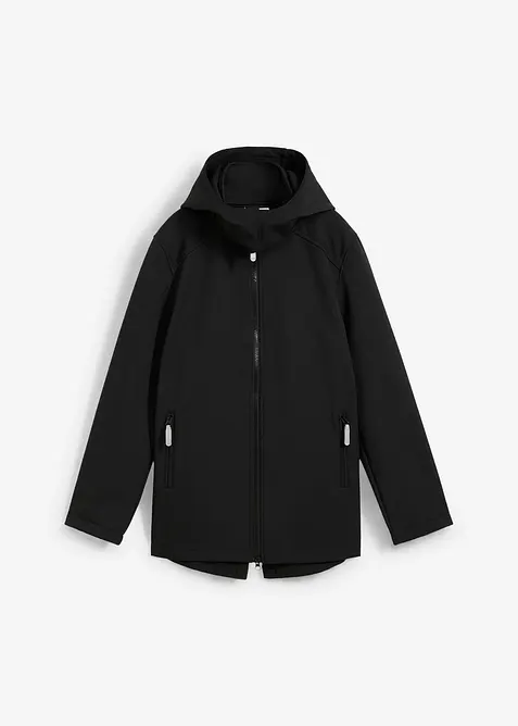 Softshelljacka med avtagbar huva, vattenavvisande, bonprix