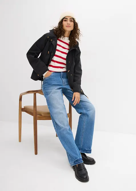 Höst- och vårjacka med huva, bonprix