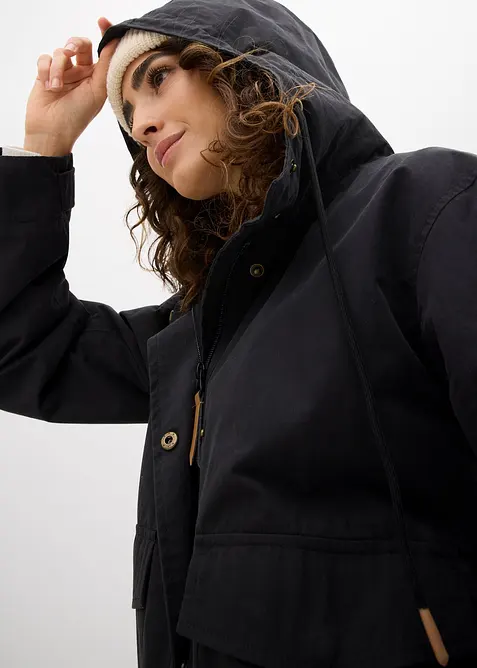 Höst- och vårjacka med huva, bonprix