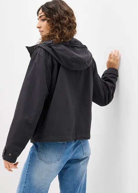 Höst- och vårjacka med huva, bonprix