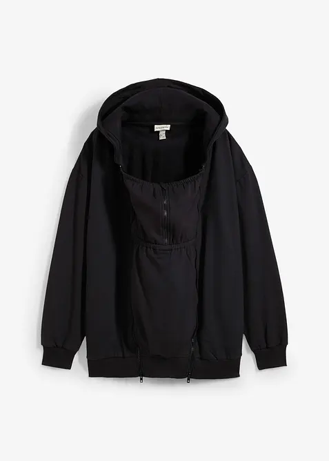 Mammamunkjacka av ren bomull med babyficka, bonprix