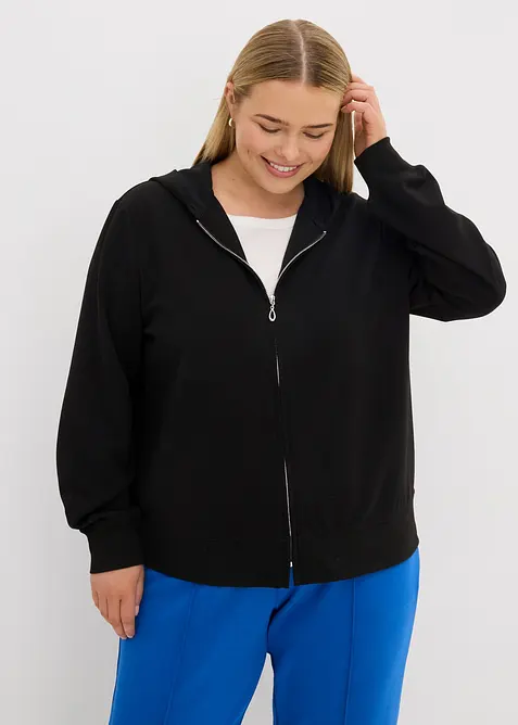 L&aring;ng&auml;rmad munkjacka med dragkedja, bonprix