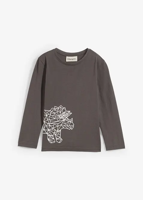 Långärmad T-shirt i ren ekologisk bomull, bonprix