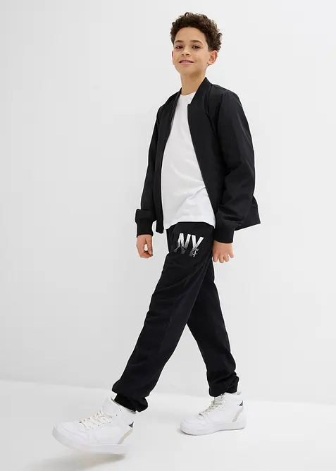 Joggingbyxa i mjuk bomullsmix, bonprix