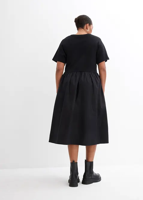 Mellanl&aring;ng kl&auml;nning i ren bomull, bonprix