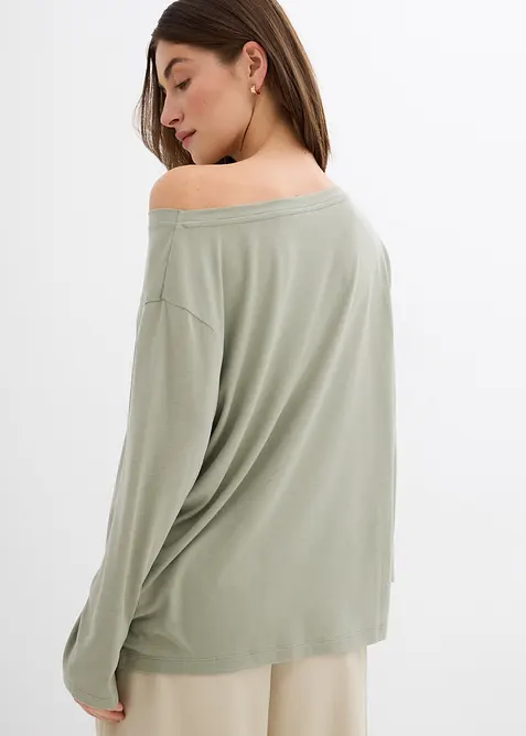 Off shoulder-topp i mjuk modalmix, bonprix