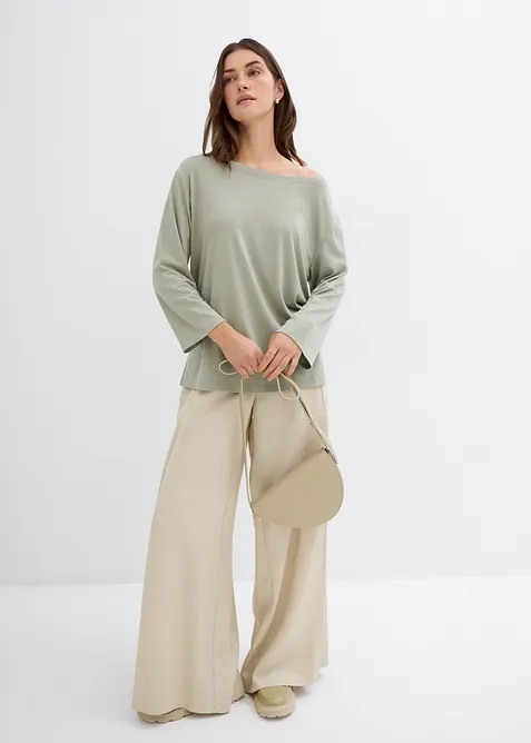 Off shoulder-topp i mjuk modalmix, bonprix