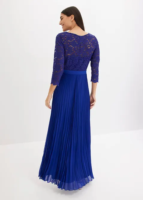 Chiffongkl&auml;nning med spets och plisserad kjol, bonprix