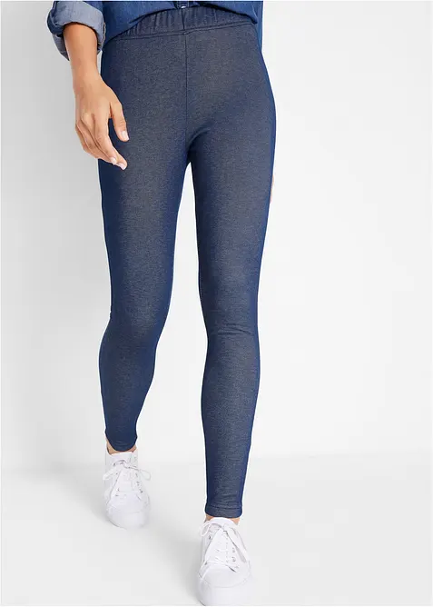 Mysiga termoleggings med jeanslook, bonprix