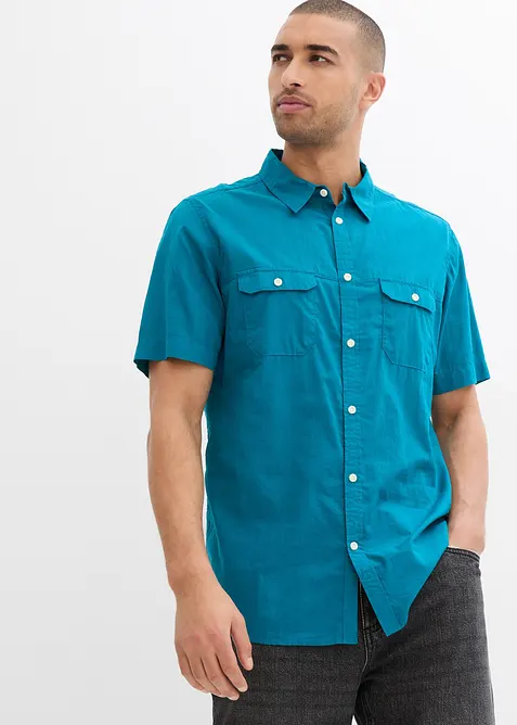 Kort&auml;rmad skjorta i ren bomull, bonprix