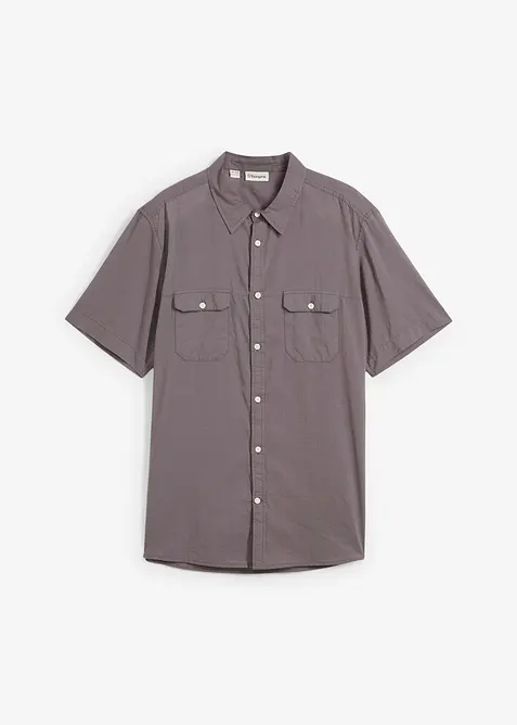 Kortärmad skjorta i ren bomull, bonprix
