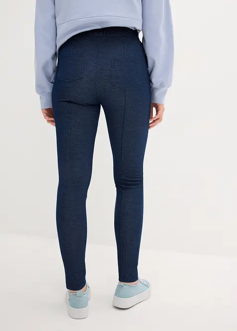 Mysiga termoleggings med jeanslook, bonprix