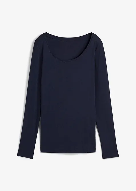 Långärmad bomullstopp, bonprix