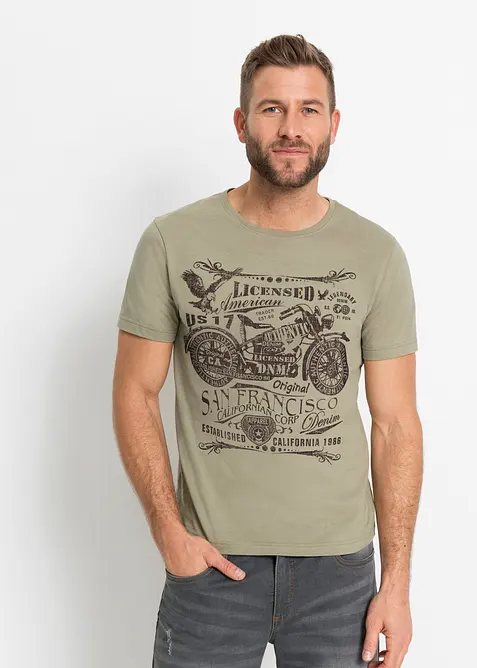 T-shirt med tryck, bonprix