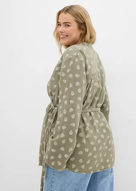 Mamma-/amningsblus i ren bomullsmuslin, bonprix