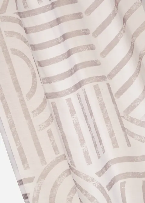 Gardin med grafiskt m&ouml;nster (1-pack), bonprix