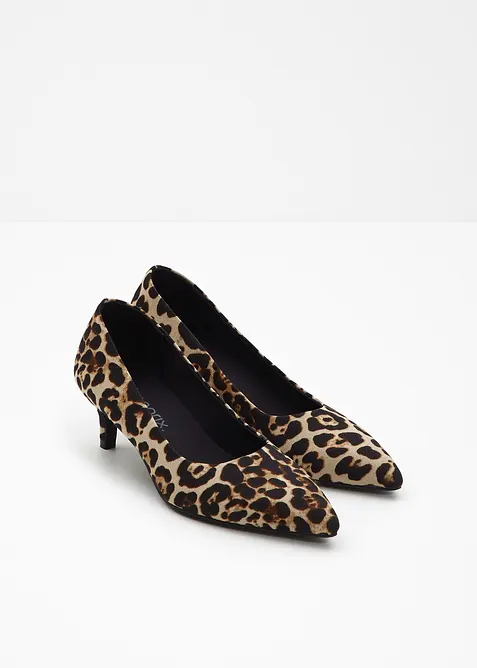 Pumps med leopardm&ouml;nster, bonprix
