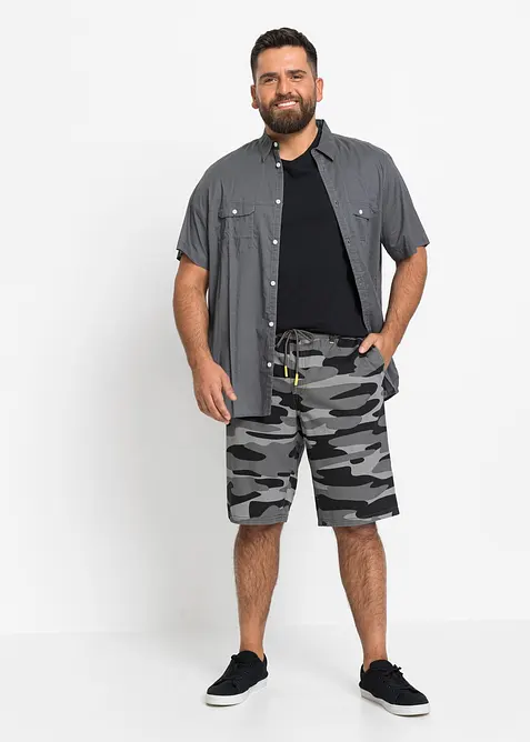 Kortärmad skjorta i ren bomull, bonprix