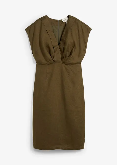 Fodralklänning i rent linne, bonprix