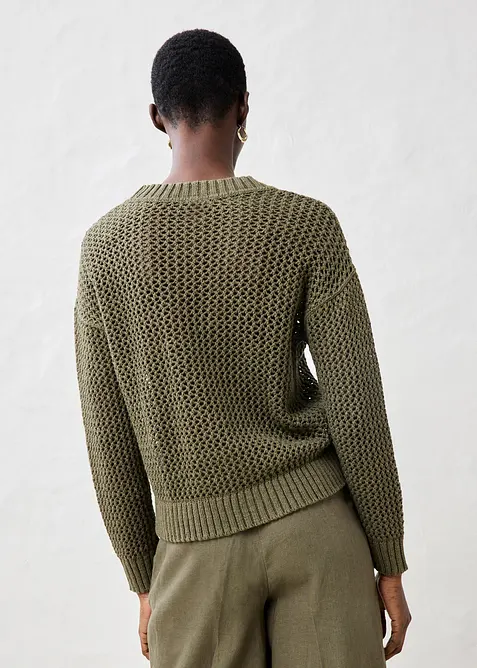 H&aring;lm&ouml;nstrad tr&ouml;ja i l&auml;tt linnemix, bonprix