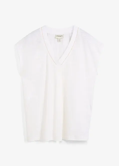 T-shirt i rent linne, bonprix