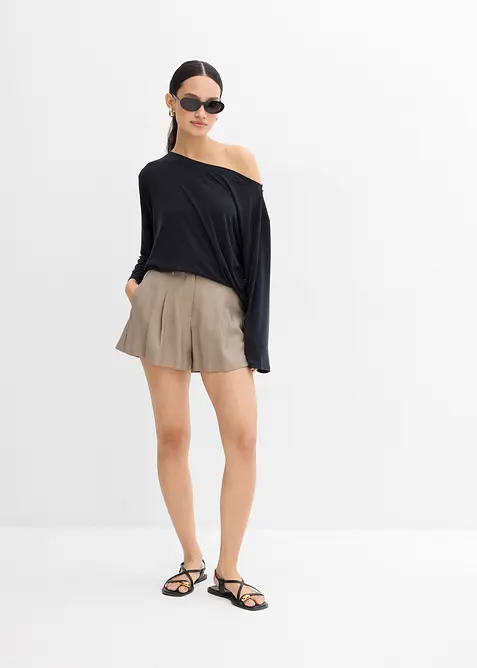 Off shoulder-topp i mjuk modalmix, bonprix