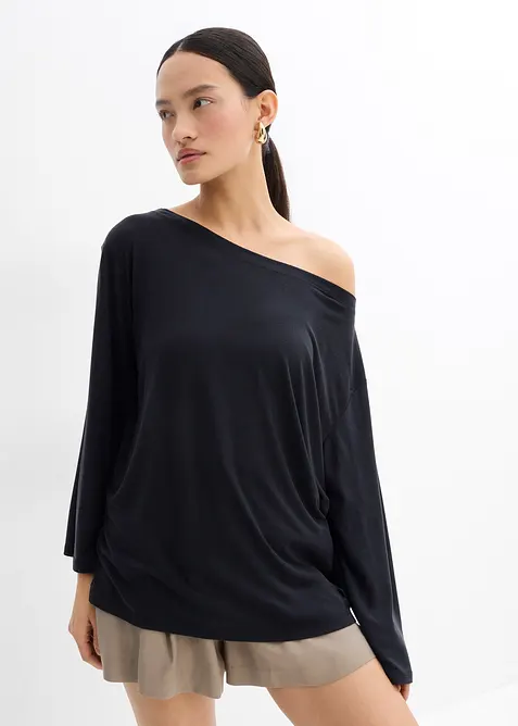 Off shoulder-topp i mjuk modalmix, bonprix