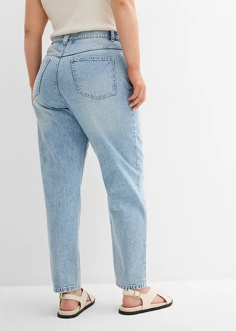 Mom-jeans med h&ouml;g midja och kortare ben, bonprix