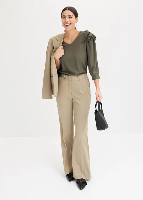 Kostymbyxa med bekväm midja, bonprix