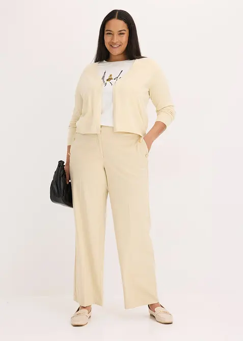 Kort cardigan med bomull, bonprix