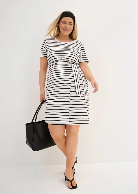 Jerseykl&auml;nning i ren bomull, bonprix